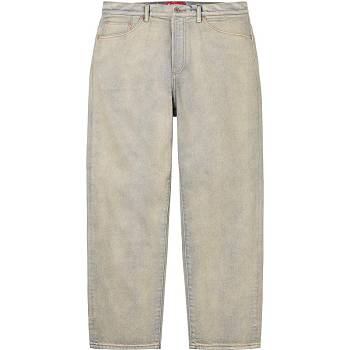 Beige Supreme Baggy Jean Pants | IN167NB