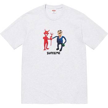 Beige Supreme Business Tee T Shirts | IN379EX