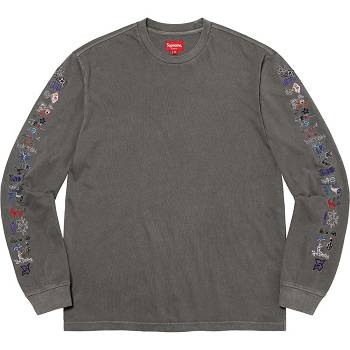 Black Supreme AOI Icons L/S Top Sweaters | IN279UT