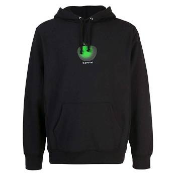 Black Supreme Apple Logo Hoodie | IN101AP