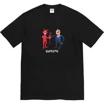 Black Supreme Business Tee T Shirts | IN378WY