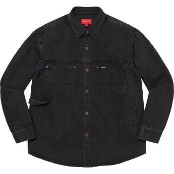 Black Supreme Denim Painter Shirts | IN201UT