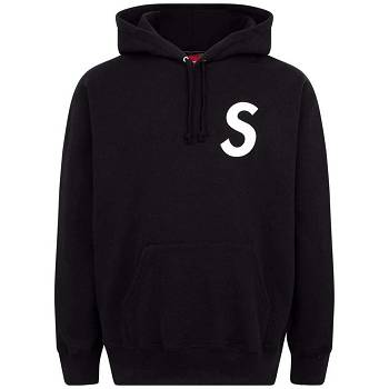 Black Supreme S Logo Split Hoodie | IN122YU
