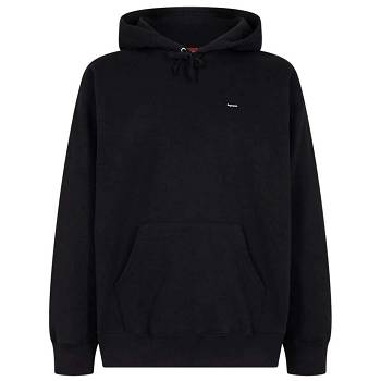 Black Supreme Small Box Logo Hoodie | IN126PQ