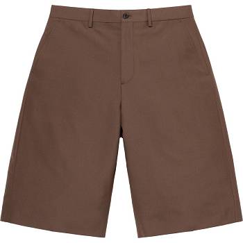 Brown Supreme Wool Trouser Shorts | IN240ZG