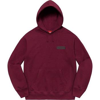 Burgundy Supreme Fiend Hooded Sweatshirts | IN301EX