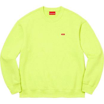 Green Supreme Small Box Crewneck Sweatshirts | IN310SO