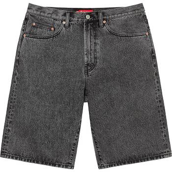 Grey Supreme Baggy Denim Shorts | IN235GL