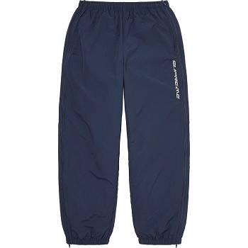 Navy Supreme Full Zip Baggy Warm Up Pant Pants | IN161LH