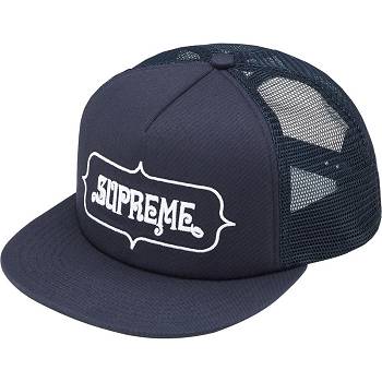 Navy Supreme Highest Mesh Back 5-Panel Hats | IN459TV