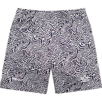 Navy Supreme Jacquard Animal Print Soccer Shorts | IN231AP