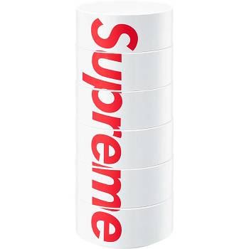 White Supreme Heller Bowls (Set of 6) Accessories | IN411OR