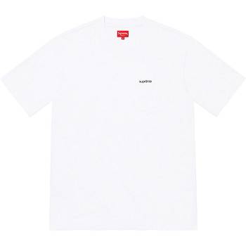White Supreme S/S Pocket Tee Sweaters | IN269VD