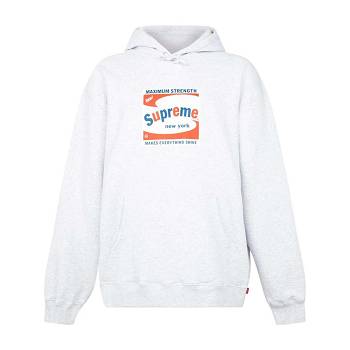White Supreme Shine Logo Print Hoodie | IN123UT