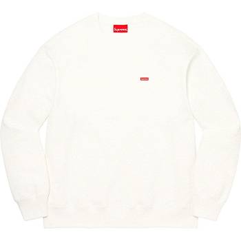 White Supreme Small Box Crewneck Sweatshirts | IN308PQ