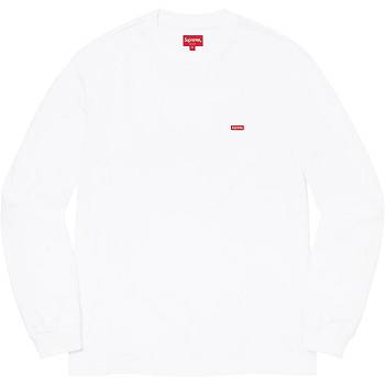 White Supreme Small Box L/S Tee Sweaters | IN244BC