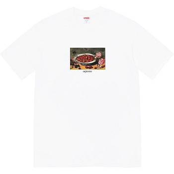 White Supreme Strawberries Tee T Shirts | IN341JJ