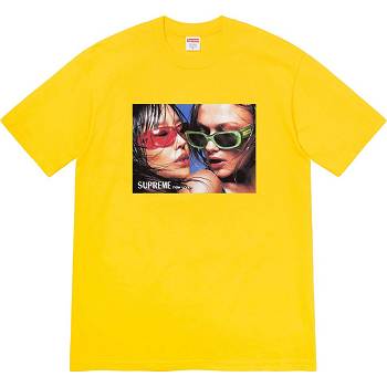 Yellow Supreme Eyewear Tee T Shirts | IN367JJ