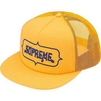 Yellow Supreme Highest Mesh Back 5-Panel Hats | IN460YU